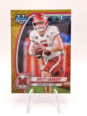 2024 Bowman Chrome U Gold Shimmer #27 Brett Gabbert /50