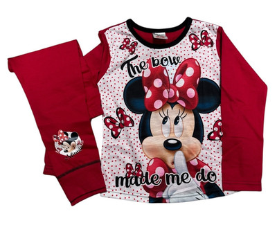 Mädchen Minnie Schlafanzug Nachtwäsche Größe 4-5 5-6 7-8 9-10 Jahre