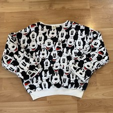 Vintage Disney Mickey Mouse 80s/90s All Over Print Reversible Sweatshirt