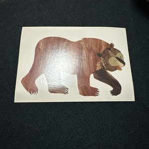 Postcard Eric Carle Museum Picture book Art Bear artist illustration