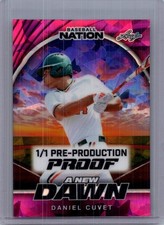 Daniel Cuvet 2025 Leaf Baseball Nation 1/1 Pre Production Proof