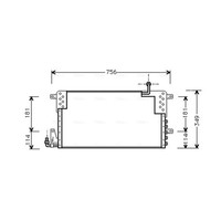 Kondensator, Klimaanlage Ava Cooling VN5161 Ava