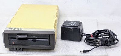 Vintage ATARI 1050 Disk Drive w/ Power Supply - Power Tested Only - AS IS