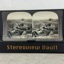 Battle of Cambrai Stereoview Keystone View Co. WWI Vintage Trench Scene