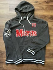 Misfits Fiend Skull Varsity Hoodie Large Sweatshirt Punk Rock Band Horror Rare