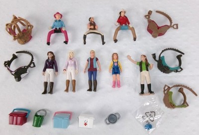 Schleich Horse Club Figure People Cowgirl Riders Saddles Accessories