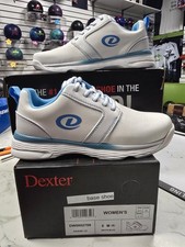Dexter Raquel LX White Blue Women  s Wide Bowling Shoes