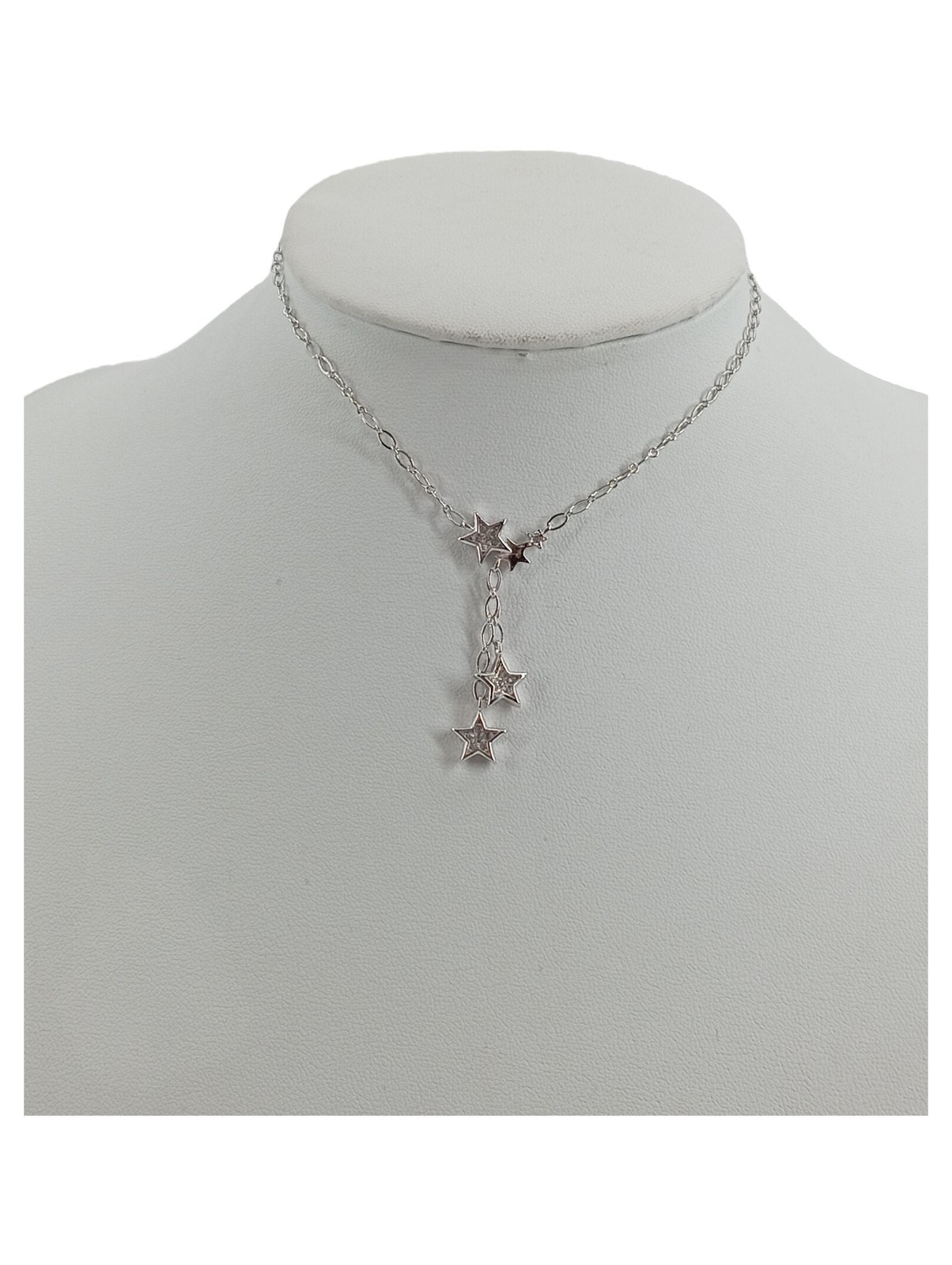 Pierre Lang Damen Fußkette Sterne Strass Silber 25cm Elegant