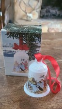 Weihnachts Glocke 1989 Christmas Bell Ornament Signed Ole Winther In Box Germany