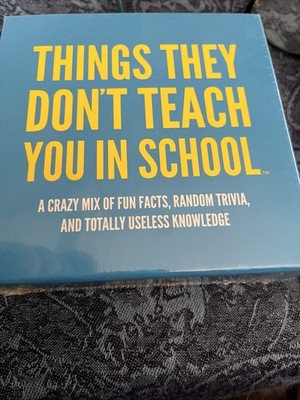 Things They Don't Teach You In School Card Game NEW / SEALED.  A10