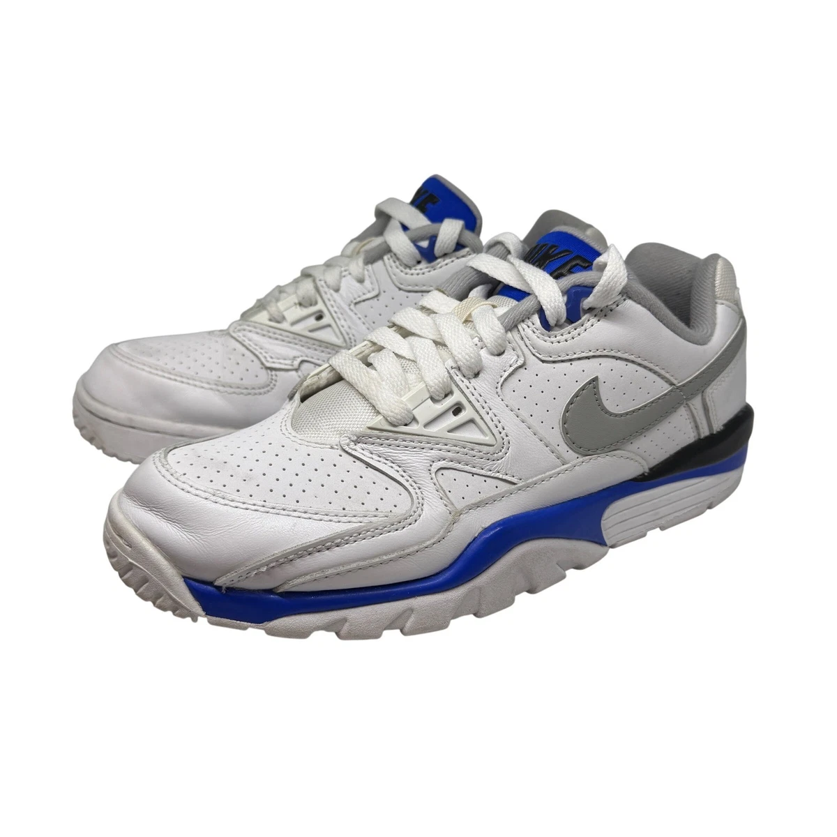 Nike Air Men White Blue Leather Athletic‎ Training Sneakers Shoes Size 7 US Nike Air Trainer 1  main image 3