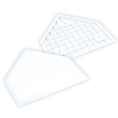 CHAMPRO Baseball/Softball Size Home Plate,Waffle Bottom without Spikes, 1/2''