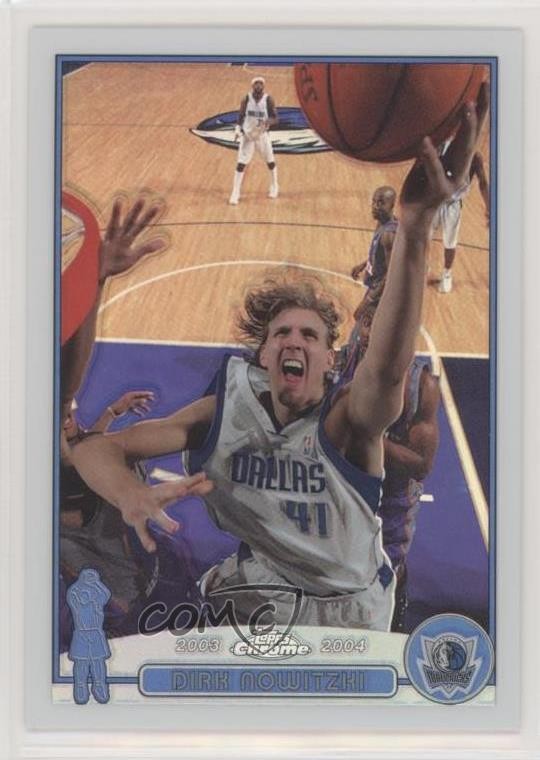 2003-04 Topps Chrome Refractor Dirk Nowitzki #41 HOF 0a17