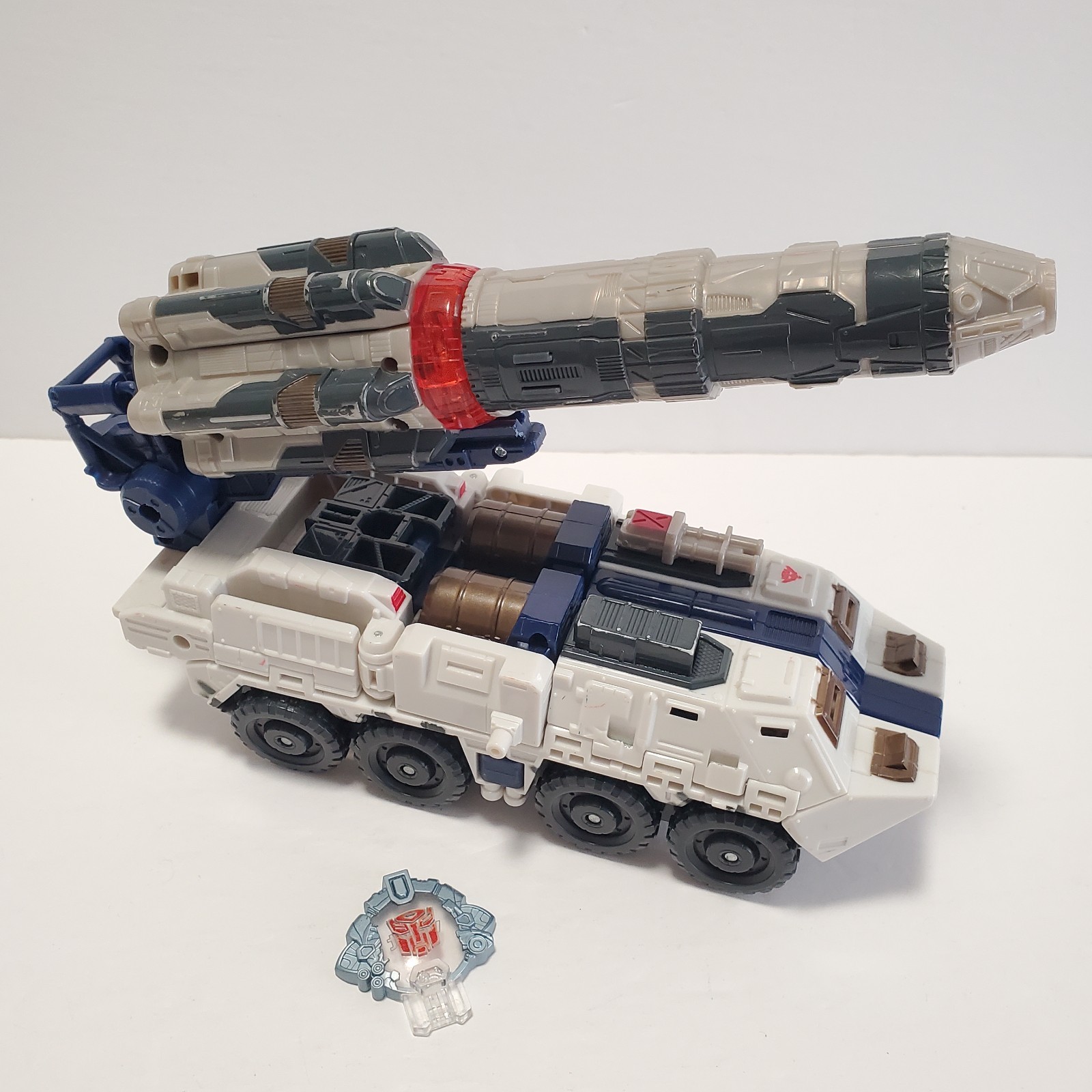2005 Hasbro Transformers Cybertron Ultra Class Defense Red Alert Incomplete READ