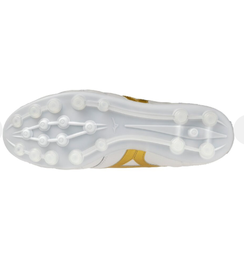 MIZUNO Morelia 2 II JAPAN AG P1GA260350 Super White Pearl Gold Men