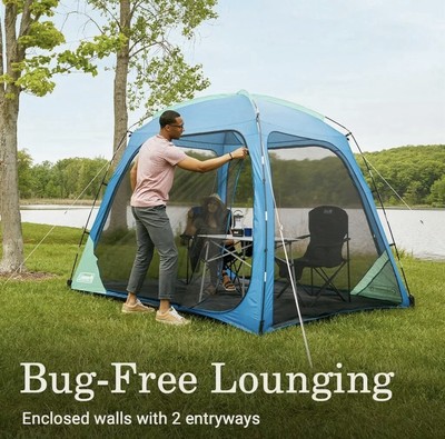 Coleman Skyshade 8 ft Screen Dome Canopy - Blue 8' ' Screen Dome