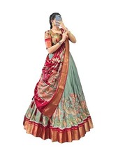 Women's Wedding Special Foil Work Tussar Silk Lehenga Choli For Any Occasion