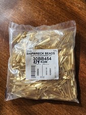 Czech Glass Bugle Beads Silver Lined Crystal Gold 30mm 250grams