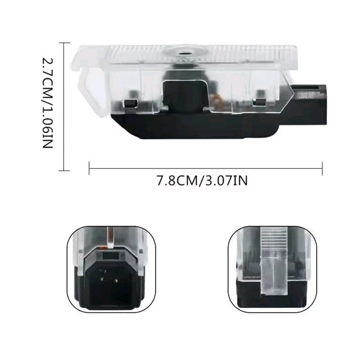 2 PROIETTORI LOGO FIAT LUCI CORTESIA LED SOTTO PORTE SOTTOPORTA 500X   - Immagine 4 di 4