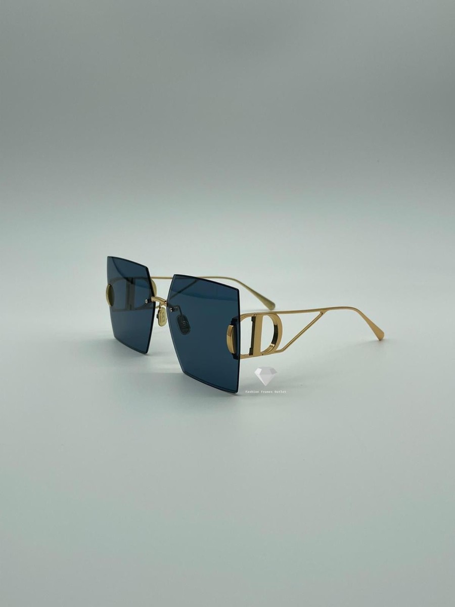 Christian Dior サングラス 30MONTAIGNE Christian Dior 30Montaigne S7U Sunglasses – Gold Metal Frame, Blue