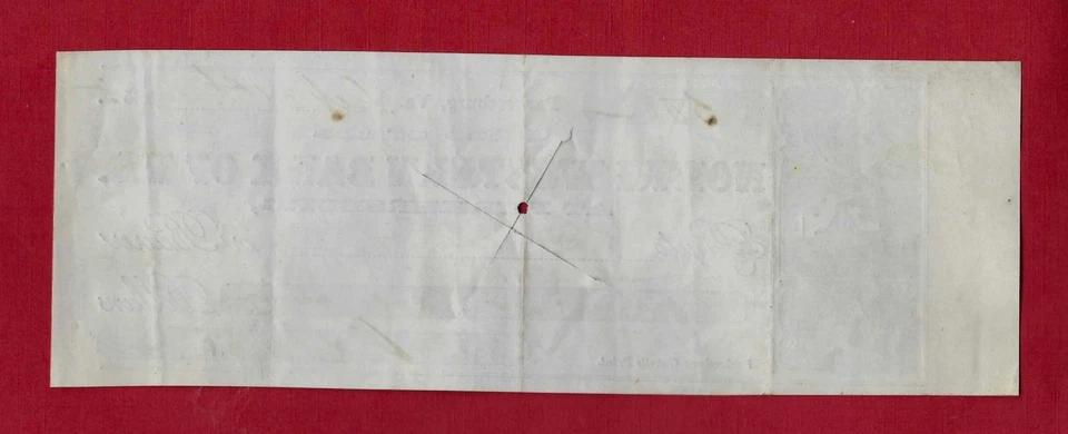 Parkersburg, VA, now in WV, 1855 NORTH WESTERN BANK OF VA illus check for $50 - Image 2 of 2