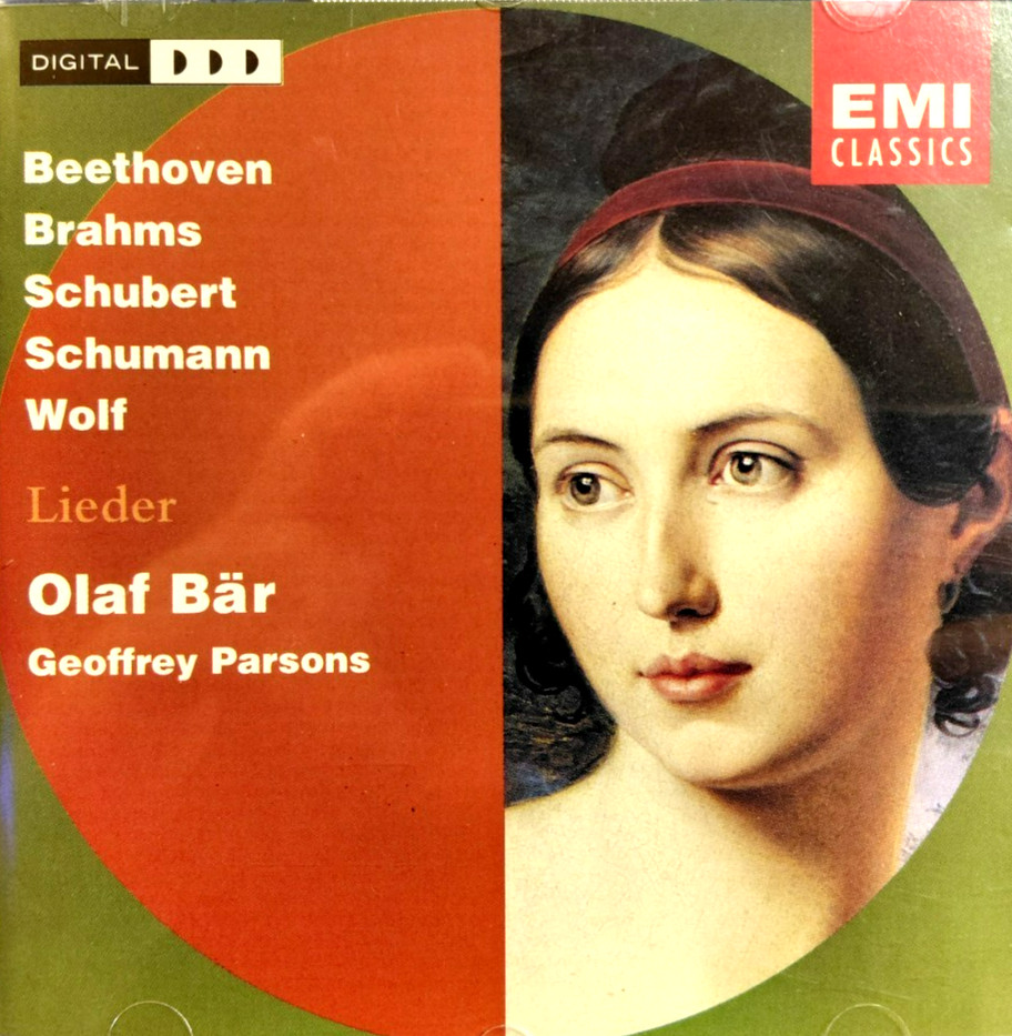 Olaf Bar Lieder Beethoven Brahms Schubert etc Geoffrey Parsons EMI Classics CD