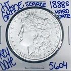 1888 S MORGAN SILVER DOLLAR AUTHENTIC HI GRADE U.S. MINT COIN RARE KEY DATE 5604