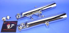 HARLEY 2024-2025 CHROME FORK LEGS STREET GLIDE ROAD GLIDE  AXLE CAPS  EXCHANGE