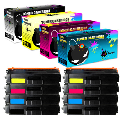 8 Pack Toner fits Brother TN-336 HL-L8350CDW HL-L8250CDN MFC-L8850CDW L8600CDW