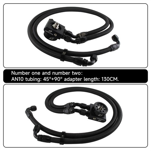 AN10 15 Row Oil Cooler Kit For Toyota GT86 FT86 Subaru BRZ 13-19 Scion FR-S BK - Picture 10 of 14