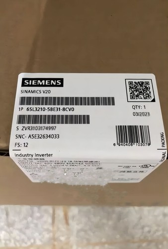 6SL3 210-5BE31-8CV0 NEW SIEMENS SINAMICS Rated Power 6SL3210-5BE31-8CV0