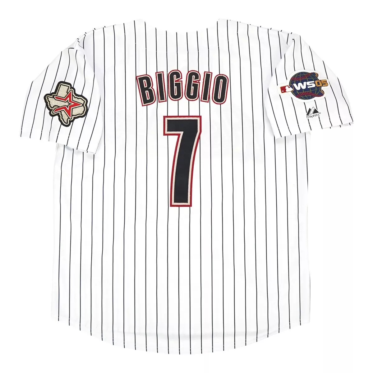 Craig Biggio Houston Astros Home White 2005 World Series Jersey Men's  (S-3XL)