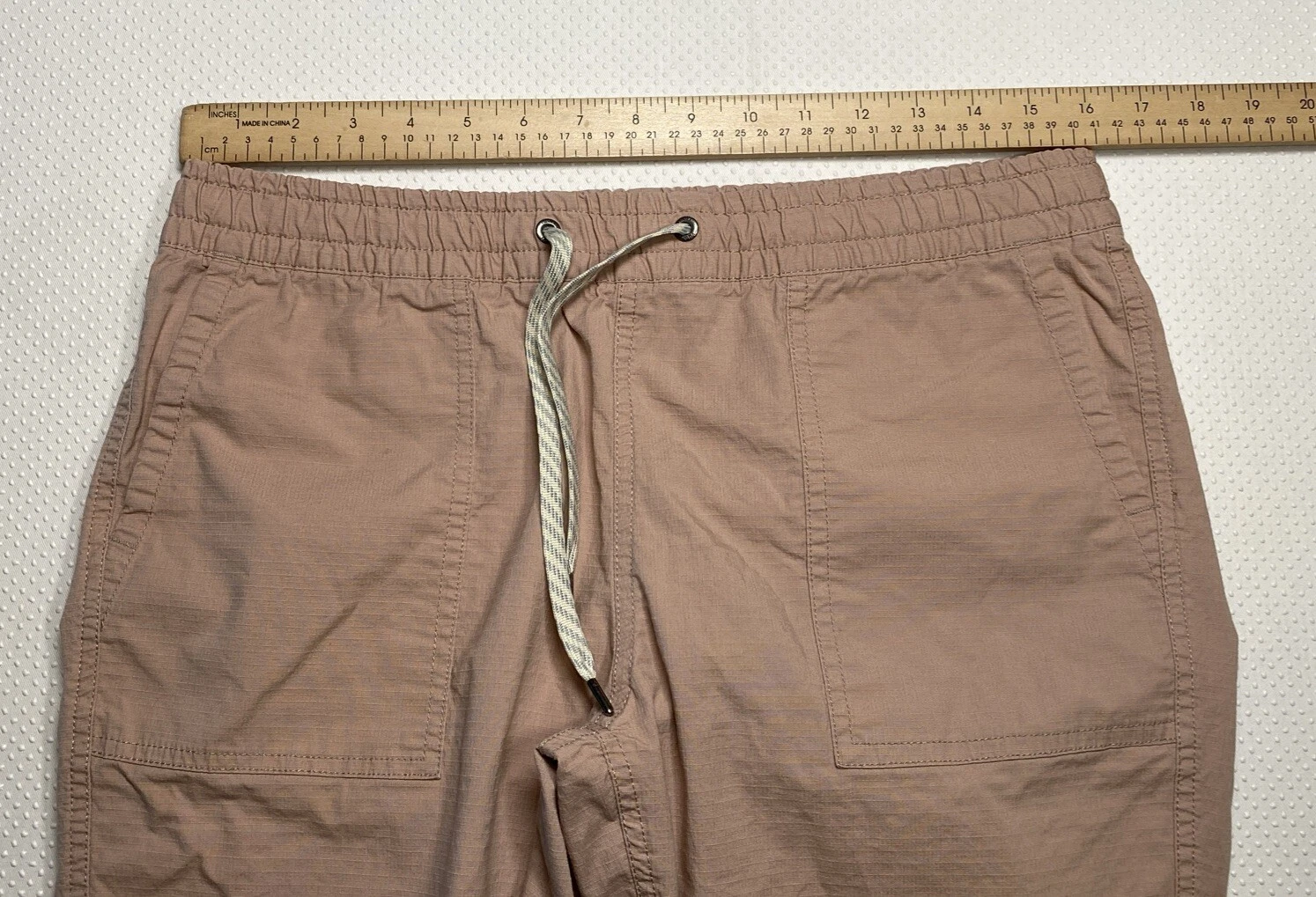 vuori vintage ripstop athletic raw edge pants