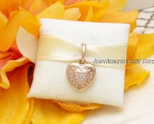 NEW Pandora Rose Signature Heart Pendant Charm 387376CZ Retired