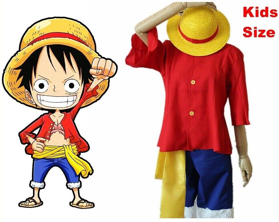 Anime One Piece Monkey D. Luffy Cosplay Costume Outfits Halloween