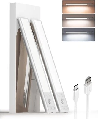 Küche Unterbauleuchte 2x LED Schrank Treppe mit Bewegungsmelder Dimmbar USB B744 - Bild 1 von 4