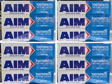 12 x AIM 90g TOOTHPASTE MINTY GEL 100 Brand New 4 x pk3