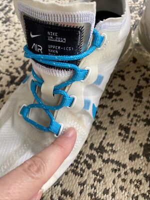 NIKE AIR VAPORMAX 2019 WHITE BLUE SZ 6.5 [BQ7848-991] Free  display picture 1