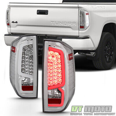 For Chrome 2014-2019 Toyota Tundra LED Tube Tail Lights Brake Lamps  Left+Right | eBay