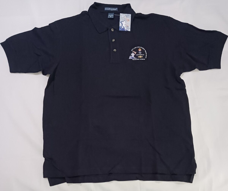 Salt Lake City 2002 Olympic Torch Relay (XL) Polo Short Sleeve Shirt -Never Worn