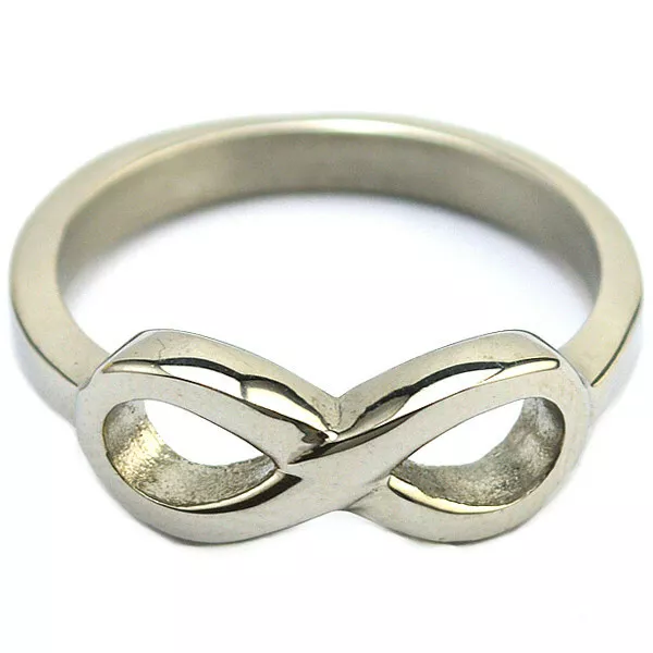 Stainless steel infinity best sale ring