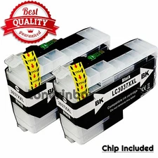 2pk LC3037 XXL BK Ink Cartridges For Brother MFC-J5845DW MFC-J5945DW MFC-J6545DW