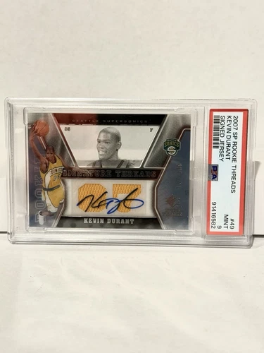 🔥 Kevin Durant 2007-08 SP Rookie Threads Jersey Auto /199 🔥RARE Low Pop! 