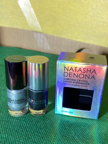 Natasha Denona Chroma Crystal Liquid Eyeshadow Mini Set 🦋 Disco & Space NIB - Picture 4 of 24