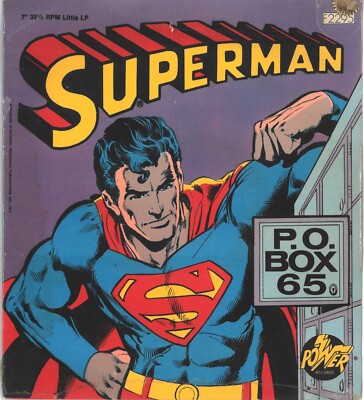 Superman - P.O. Box 65 - US Power Records 1975 Mini Lp - Sealed 7 Inch