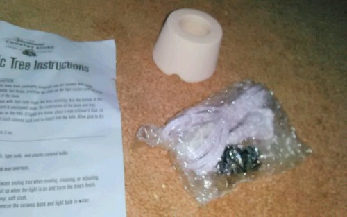 Vermont Country Store Tabletop Light Up White Ceramic Christmas Tree * Brand New - 第 5/12 張圖片
