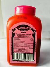Vegan PINK Food Colouring Powder Cake Colour Cake Food Color 500G TUB Free P&P
