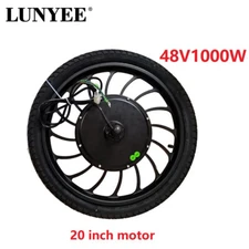 20 inch 1000w Front Drive Rear Wheel Drive Skateboard Wheel Hub Motor Wheel 48V