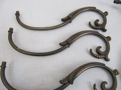 Antike Jugendstil & Art Deco Arm für Kronleuchter & Kronlampe Messing / Bronze - Bild 4 von 6