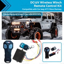 Dc12v Wireless Winch Remote Control Kit Suitable For Car Jeep Atv Warn Ramsey